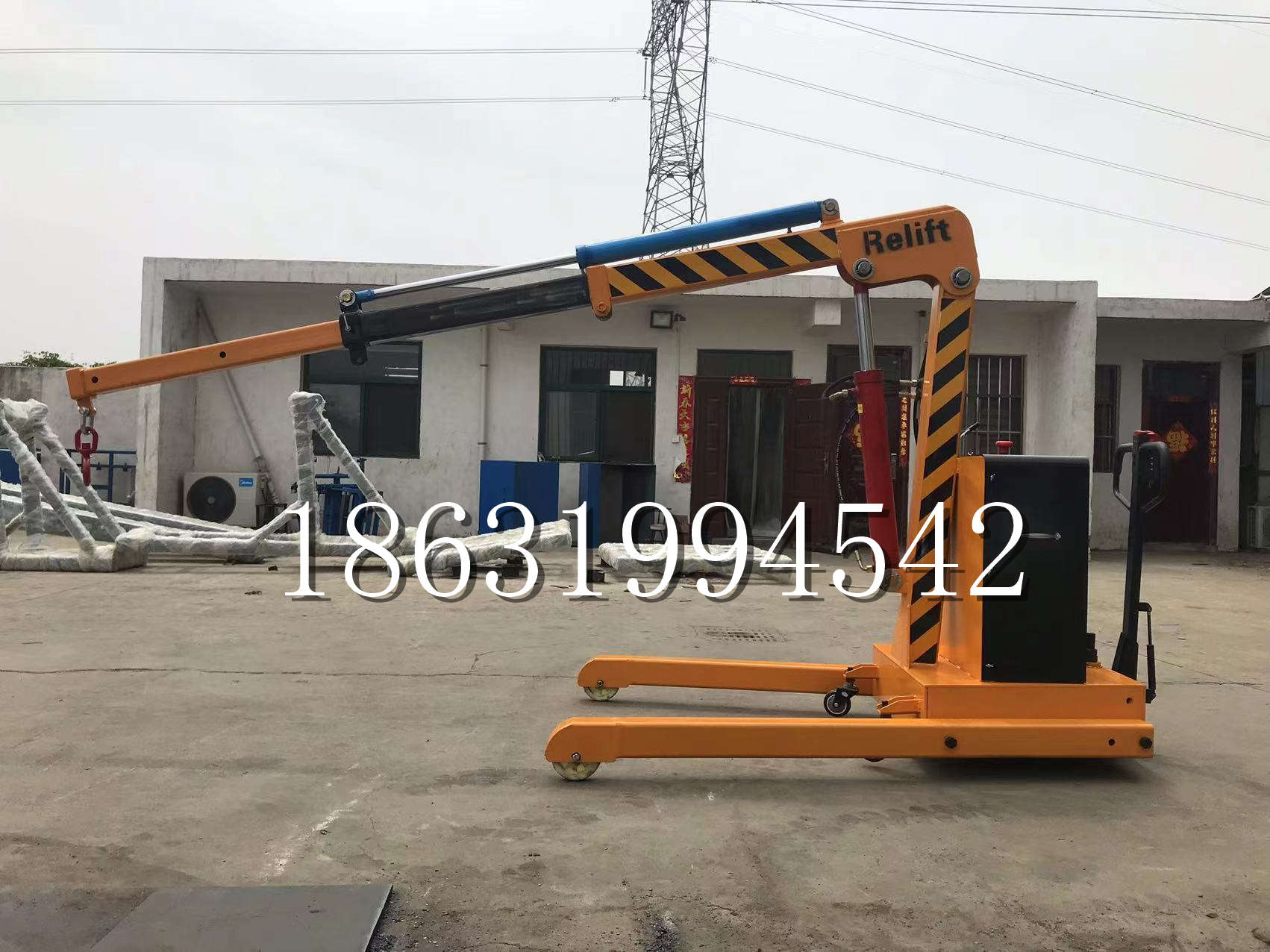 古交市久征定做3吨三轮随车吊 农用园林绿化移树吊 平板工程用小吊机